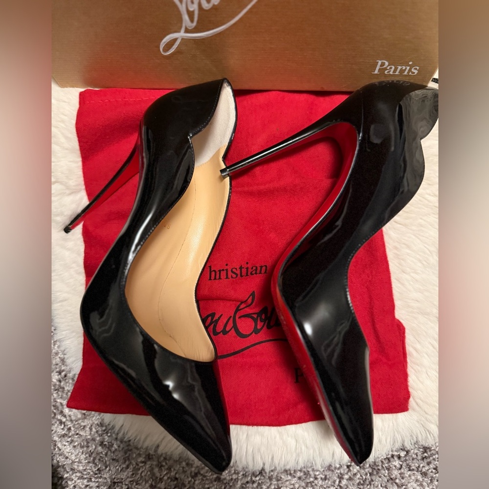 Christian Louboutin Black Patent Leather Heels